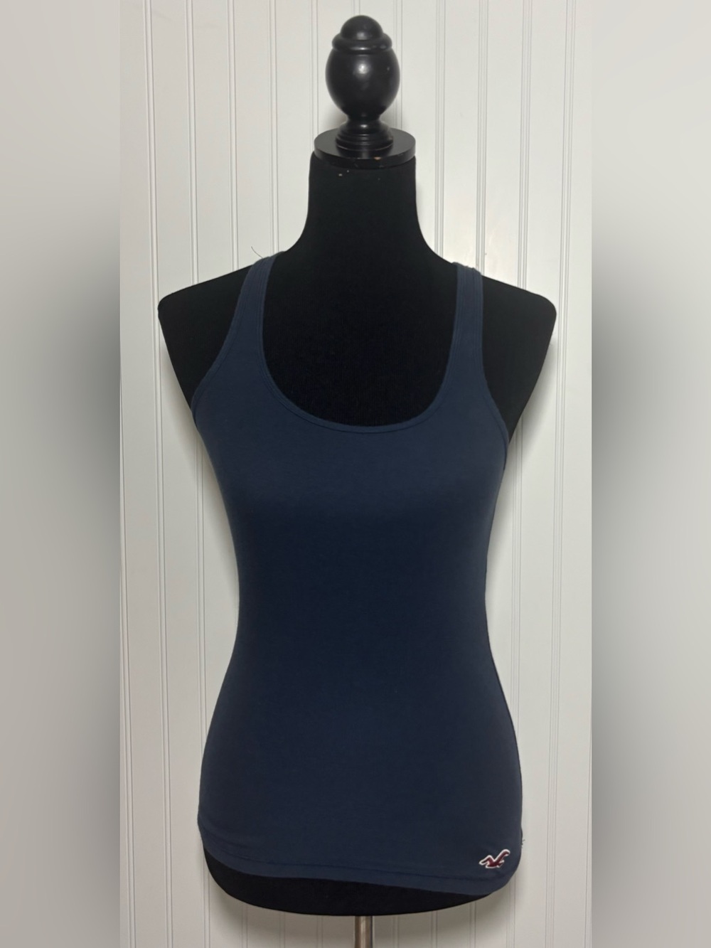 Hollister Scoopneck Tank Top Navy Size Small Y2K Indie Sleaze Preppy Size Small
